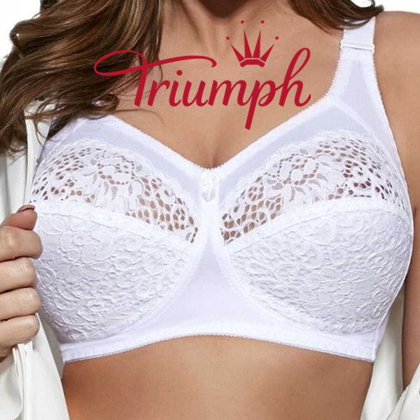 Triumph® – 3 részes💖50% kedvezménnyel✨2024 molett női hímzett puha melltartó