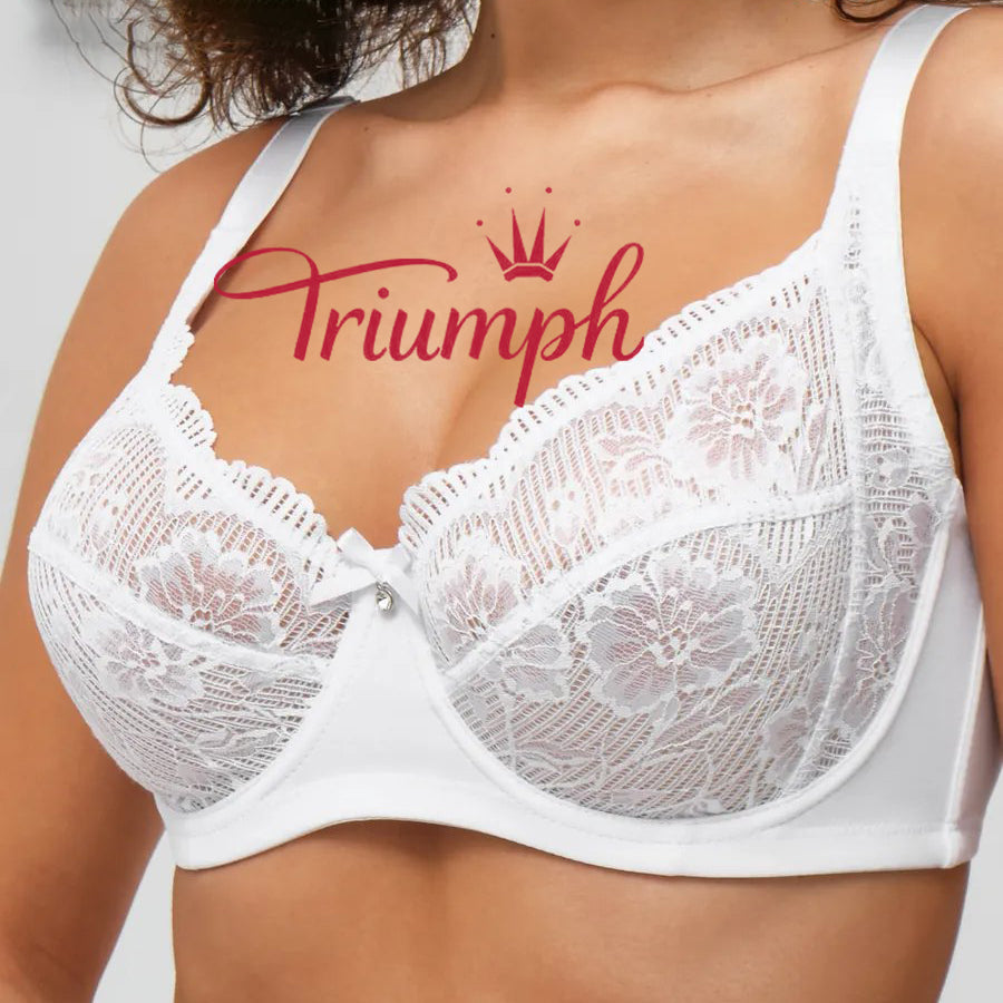 💖Triumph® 3 kiszerelésű ✨2025 új csipkés melltartó huzal nélkül, nagy méret [75A-110H]