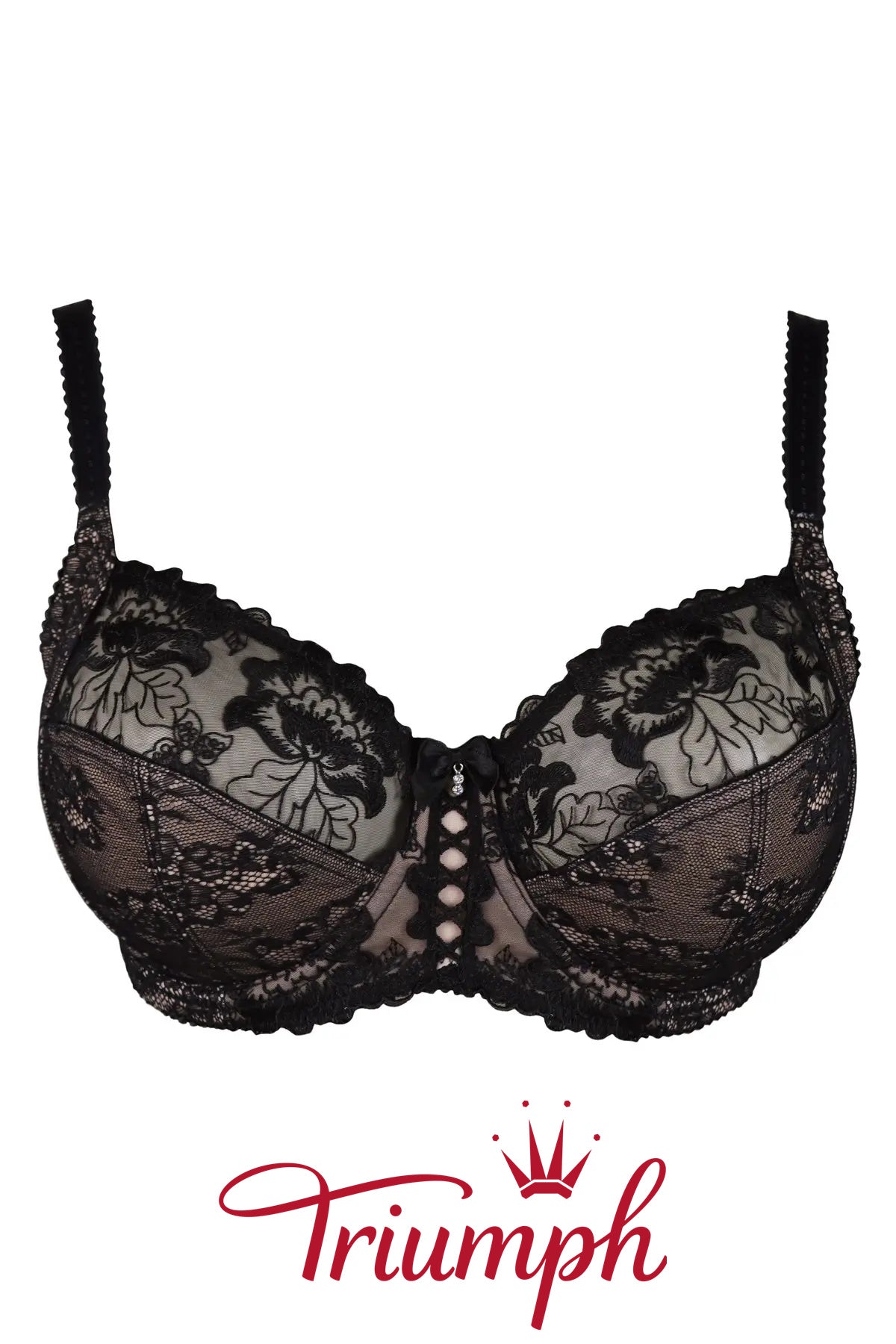Triumph-3 darab💝Sofia hímzett csipkemelltartó oldaltámogatással