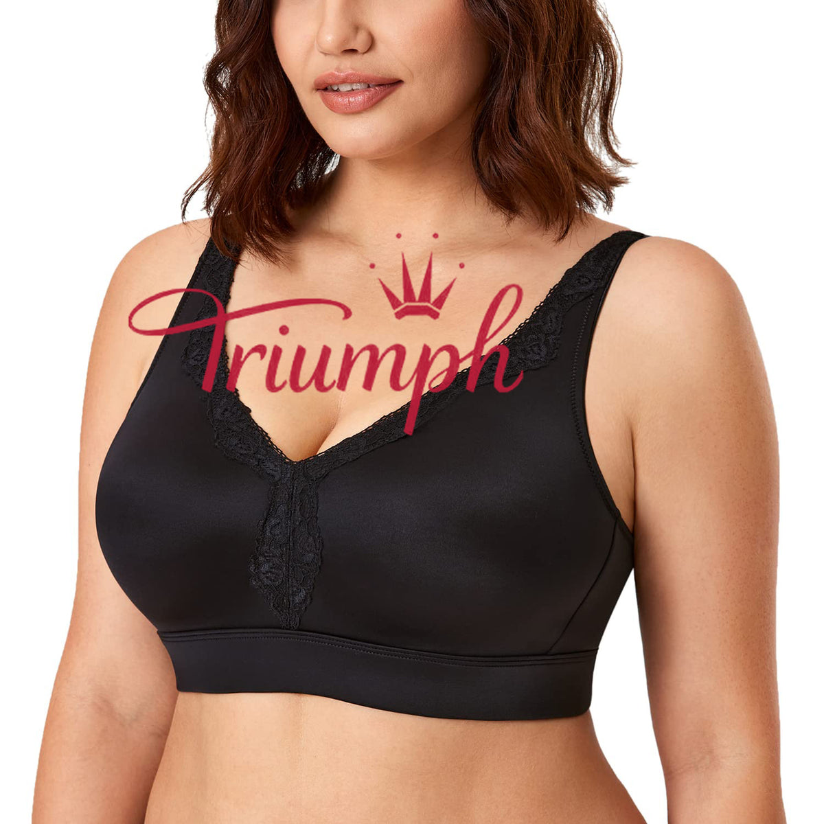 Triumph - 3 csomag (75A-120F) 💝 Csipke kényelmes push-up melltartó