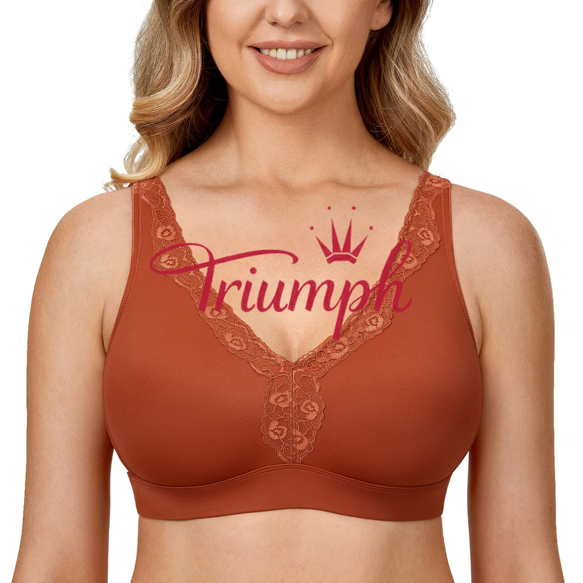 Triumph - 3 csomag (75A-120F) 💝 Csipke kényelmes push-up melltartó