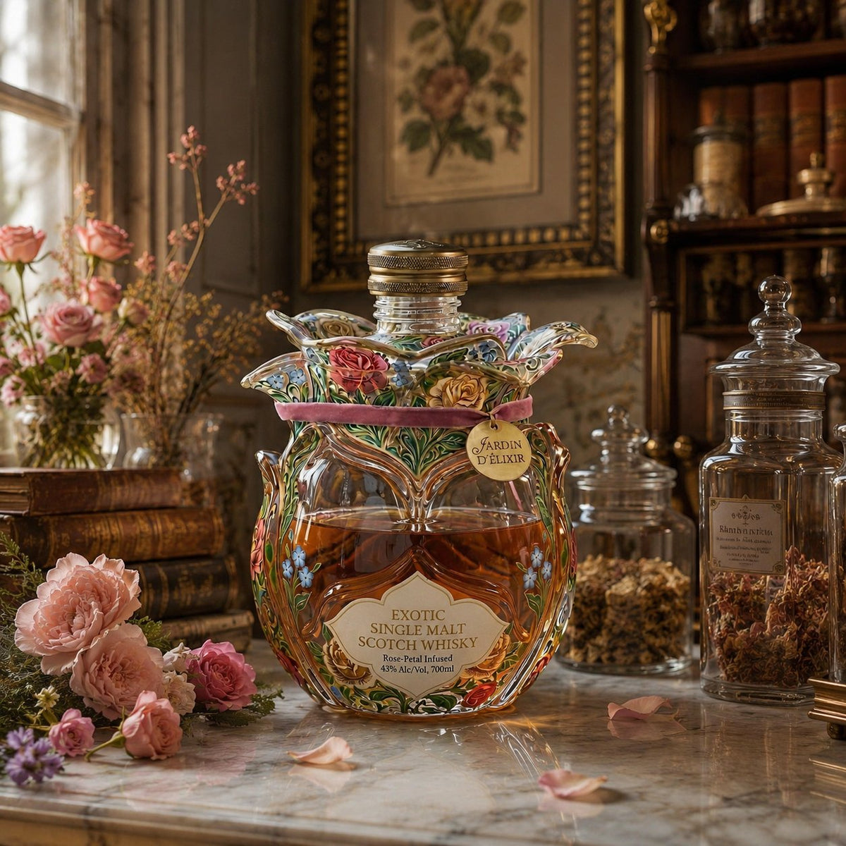 Jardin d'Élixir Exotic single malt skót whisky üveg
