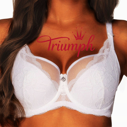 Triumph® 3 darab💖50% kedvezménnyel✨2024 Új, félpuha csipkével hímzett, nagy méretű melltartó