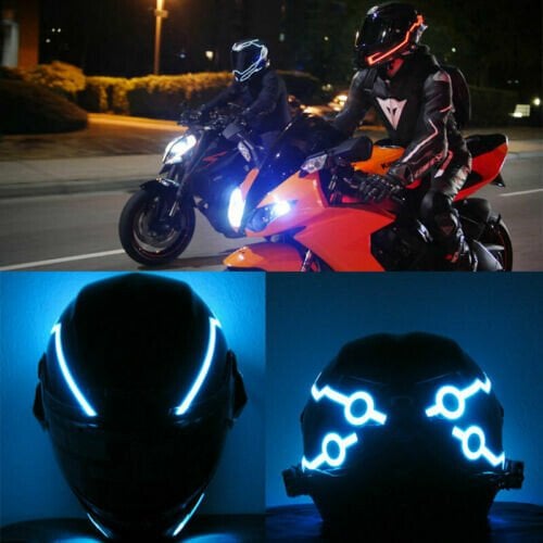 😎Motoros sisak LED-es lámpa-👍