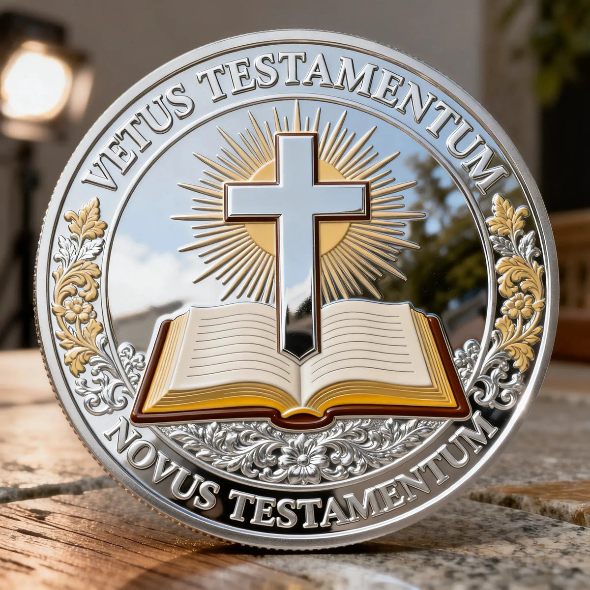 ❤️Ostatni dzień 50% zniżki - ✝️ Chrześcijańska moneta pamiątkowa Ostatnia Wieczerza