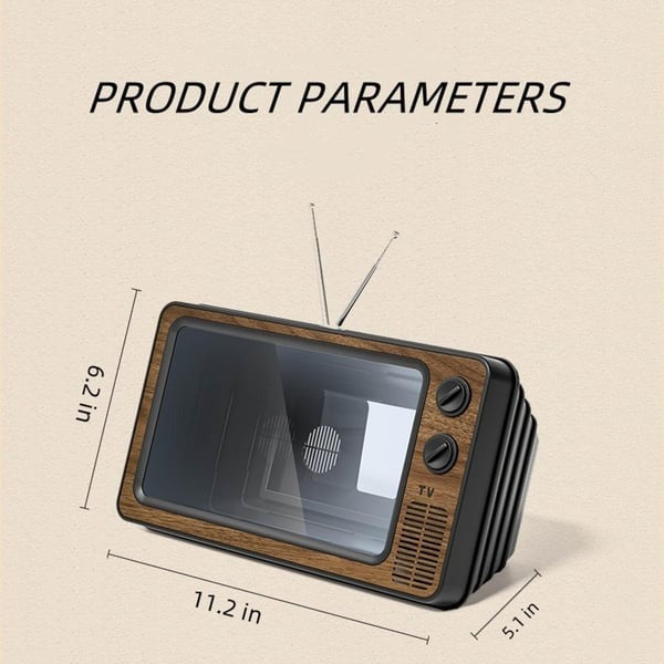 📺Mobiltelefon Nagyító - Retro 3D HD TV Erősítő