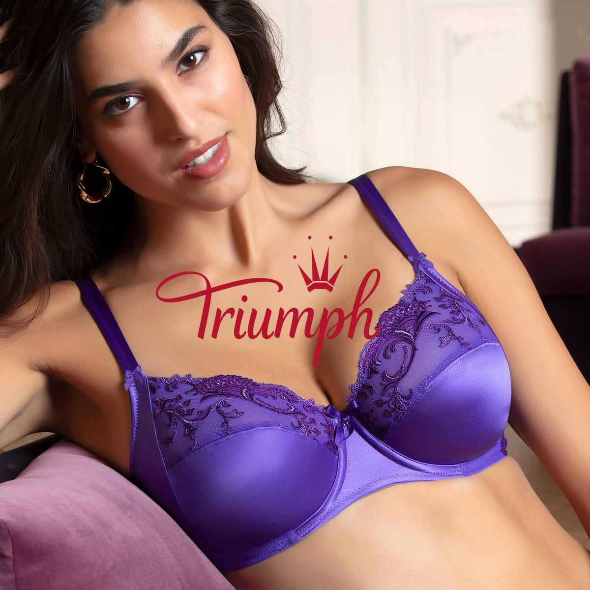 Triumph - (3 db) Selyem aládrótozott melltartó a nagyszerű érzésért